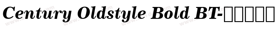 Century Oldstyle Bold BT字体转换